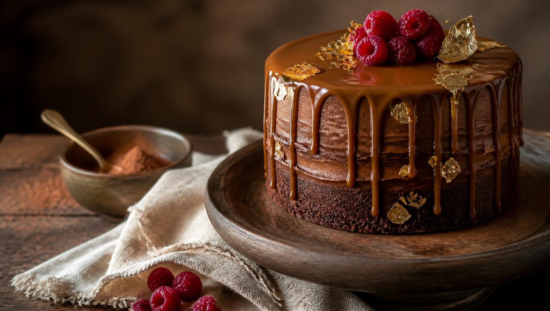 Gâteau chocolat caramel signé Travel Your Cake